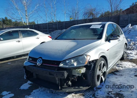 2015 Volkswagen Golf Gti 2.0T S 4-Door z USA, uszkodzony, nr VIN 3VW5T7AUXFM104649